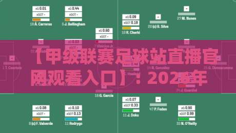 【甲级联赛足球站直播官网观看入口】: 2026年最新观赛指南与避坑手册