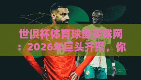 世俱杯体育球盘买球网:2026年巨头齐聚,你该从哪入手? 世俱杯体育球盘买球网:2026年巨头齐聚,你该从哪入手?