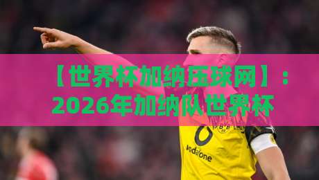 【世界杯加纳压球网】: 2026年加纳队世界杯走势深度解析与投注策略 【世界杯加纳压球网】: 2026年加纳队世界杯走势深度解析与投注策略