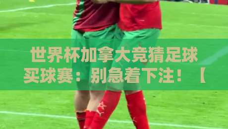 世界杯加拿大竞猜足球买球赛:别急着下注!【世界杯加拿大竞猜足球买球赛】2026年观赛与竞猜避坑指南 世界杯加拿大竞猜足球买球赛:别急着下注!【世界杯加拿大竞猜足球买球赛】2026年观赛与竞猜避坑指南
